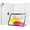 White, variant on MoKo for iPad 11-inch (A16) 11th Generation Case 2025, iPad 10th Generation Case 2022 with Pencil Holder, Slim Lightweight iPad Cover with Rugged PC Translucent Back Shell, Pink