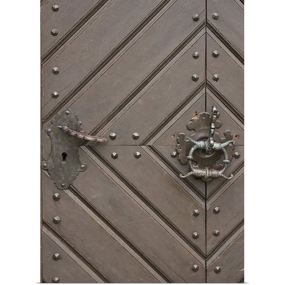 Great BIG Canvas | Rolled George Johnson Poster Print entitled Nordlingen Castle Door II