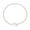Sliver1, variant on 2Pcs/Set Women Elegant Jewelry Set Shiny Rhinestones Faux Pearls Adjustable Open Collar Necklace Bangle Set Fashion
