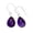 amethyst, variant on Solid 925 Sterling Silver Dangle Drop Earrings For Women, Genuine Purple Amethyst Gemstone Beautiful Handcrafted February Birthstone Earrings