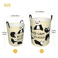 thumbnail image 5 of Bingfone Panda Doing Yoga Waterproof Foldable Laundry Hamper Bucket With Handles For Storage Bin,Clothes Hamper (Medium), 5 of 8