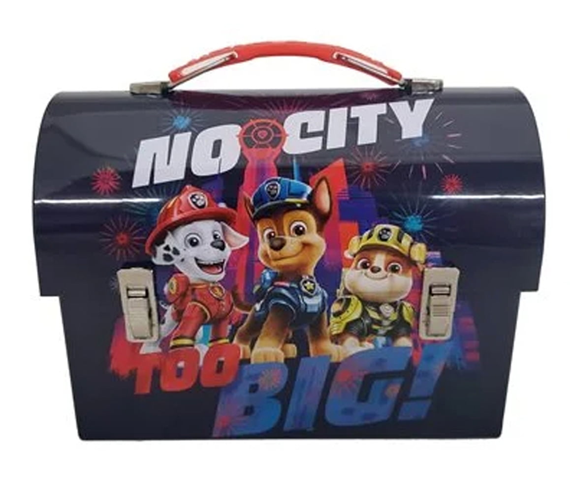 Paw Patrol Lunch Box Chase Marshall Rubble Rectangular Lunch Bag Tote Blue