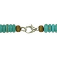 thumbnail image 4 of Unisex Turquoise Magnesite Gemstone Beaded Necklace – 20 inch, 4 of 4