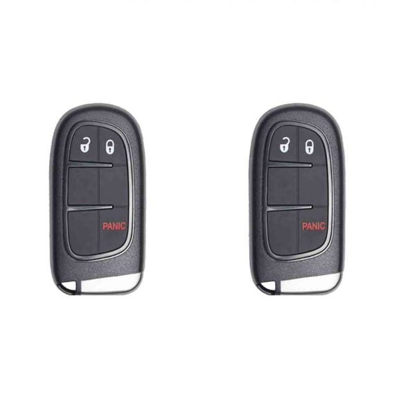 Replcament Smart Key Fob for RAM 1500 2500 3500 2013-2018 FCC GQ4-54T GQ454T Part Number 56046954 56046954AJ 56046954AH Pack of 2