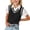 Black, variant on YUANxueke Sweater Vest for Boys Girls V Neck Knitted Crop Tank Top Preppy Style School Uniform Lightweight Knitwear for 0-15 Years