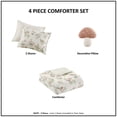 thumbnail image 7 of Intelligent Design 3 Piece Twin/Twin XL Size Mushroom Garden Printed Bedding Set, Green Floral Comforter Set, 7 of 7