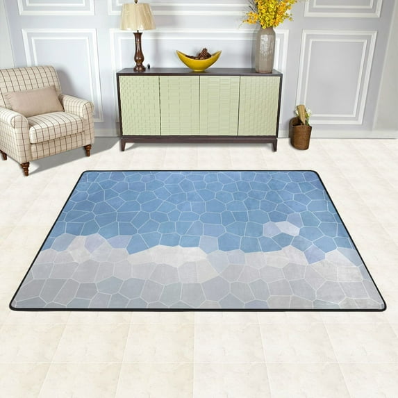 XMXY Mosaic Blue Sky Area Rugs Doormat Outdoor Entrance , Facecloth Non-slip Floor Mat Rug for Living Room Kitchen Sink Area Indoor 72"x48"