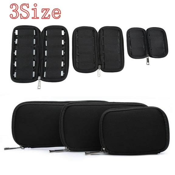Cheers.US U Disk Bag Dustproof Durable Shockproof Storage Organizer Zipper Flash Drives Portable Travel Protective Case Holder