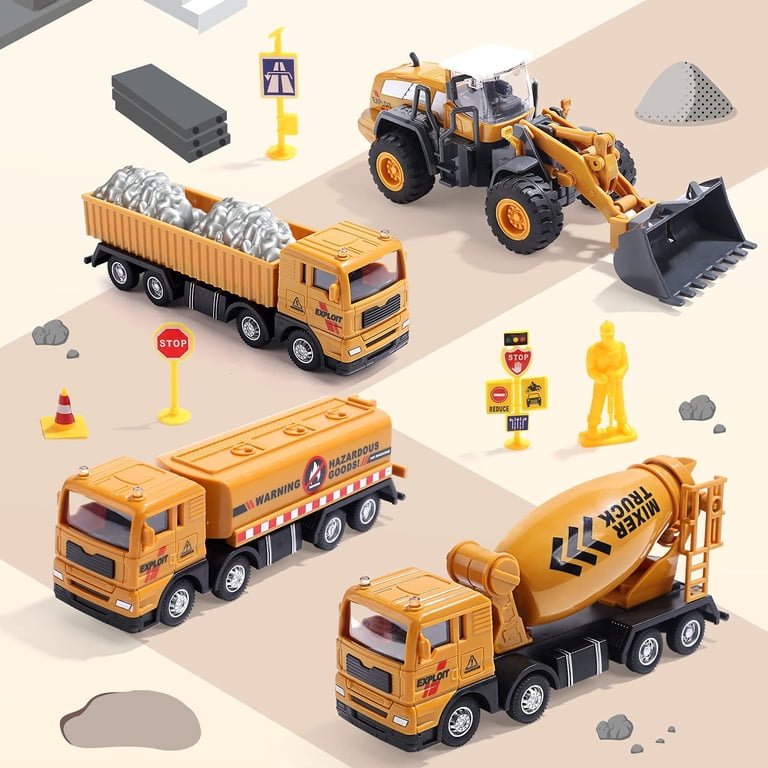 JoyStone Construction Vehicles Playset with Playmat photo 2