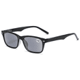 thumbnail image 1 of YOPTOP Lunettes de Lecture Teintées Rétro Bloquant la Lumière Bleue, Lecteurs d'Ordinateur Rectangulaires à la Mode Lunettes de Soleil Lentilles Grises pour Femmes Hommes Légers et Confortables Anti-Éblouissement, Noir, +2.00, 1 of 5