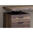 thumbnail image 2 of 48 Inch Reclaimed Wood Look Computer Desk with Storage Drawers and Black Metal Frame, 2 of 5