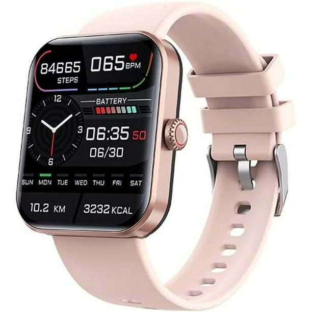 F57l Blood Glucose Monitoring Smartwatch - Fitness Tracker with Blood Pressure, Blood Oxygen Tracking - Heart Rate Monitor | Calorie Step Counter Non-invasive Blood Glucose Test Smart Watch (Pink) Walmart.com