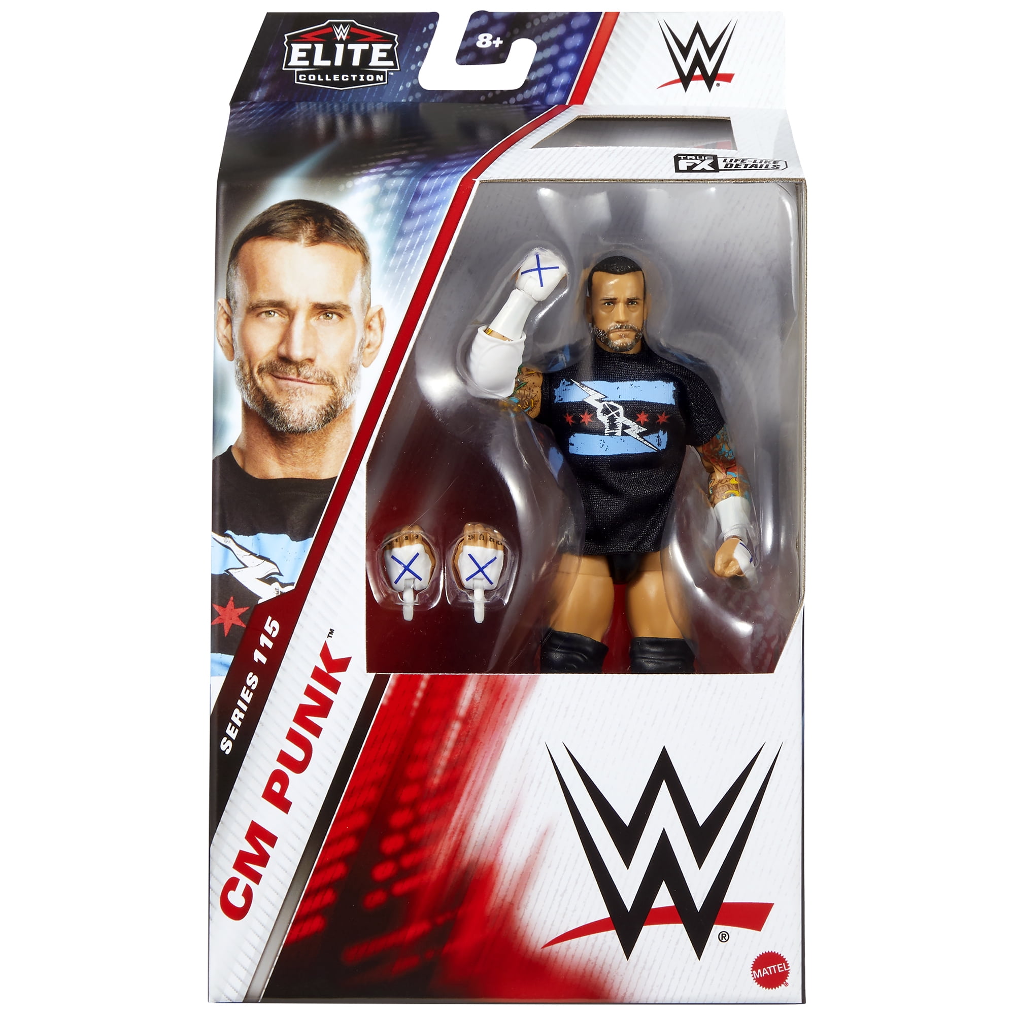 WWE, Elite Top Picks 2025, Mattel, CM Punk GTS Hands, Wave 2, 6