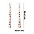 thumbnail image 3 of Long Tapered Candles, Romantic Wedding Candlelight, Printed Long Pole Candle Stick Set for Dinner Decoration, Unscented Mixed Wax, 9.84 Inch, Pink and White, Two Pack, 3 of 6