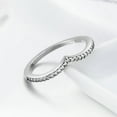 thumbnail image 4 of Sterling Silver Gem Inlaid Ring S925 Wedding Band For Women Individually Packed Elegant Jewelry Size 6 7 8 Gem, 4 of 4