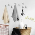 thumbnail image 5 of 8 Uds. Ganchos para toallas para baños, ganchos para ducha, gancho de acero inoxidable, ganchos para cocina, soporte para toallas, perchas de pared, ganchos para ropa con tornillos, 5 of 5