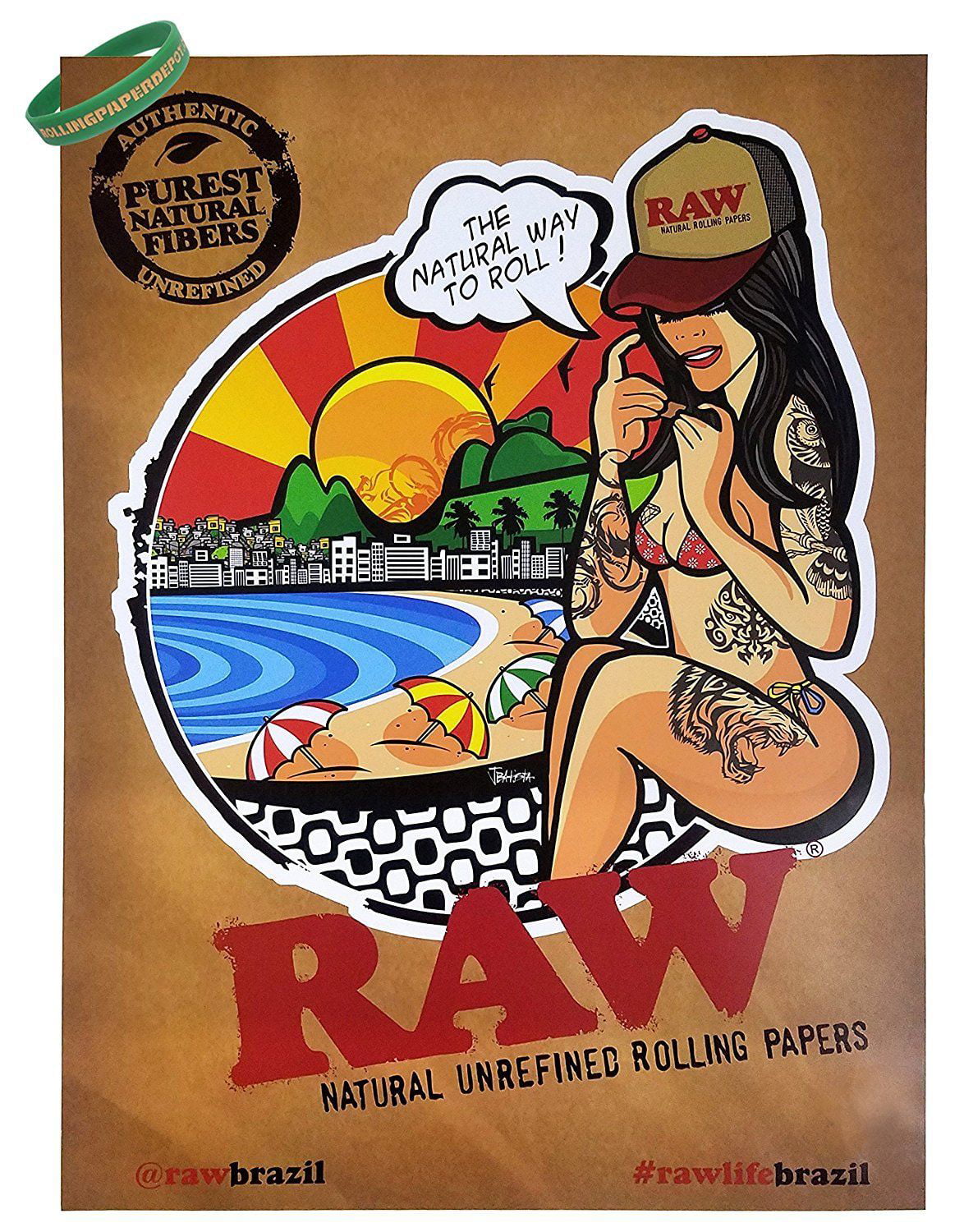 RAW Rolling Paper Poster