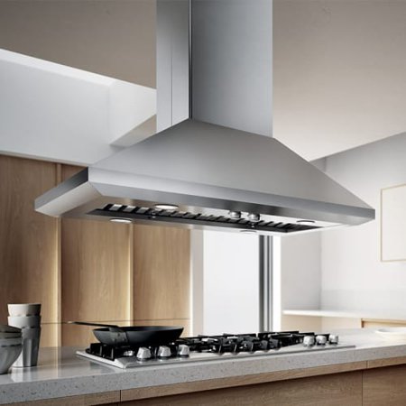 600 Cfm 42 Inch Wide Professional Grade Island Range Hood With 600 Cfm 42 Inch Wide Professional Grade Island Range Hood With Controls And Stainless Steel