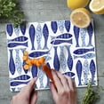 thumbnail image 5 of CounterArt Blue Fish"3mm Tempered Glass Cutting Board 10" by 8", 5 of 7