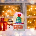 thumbnail image 2 of Christmas Snow Globe Lantern Christmas Glitter Snowman with Figurine Water Ball Snow Globe Ornament Decoration Lighted Water Lantern for Christmas Festival Decoration Gifts, 2 of 6