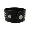 thumbnail image 3 of Bracelet en Vinyle Noir avec Petits Clous Chromés, 3 of 5