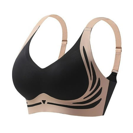 Women s Wireless Bra with Bra Sports Seamless Smooth Comfort Wirefree Women Bra Pack T Shirt Bra one Shoulder Bras for Women Small Bras Womens Sports Bras