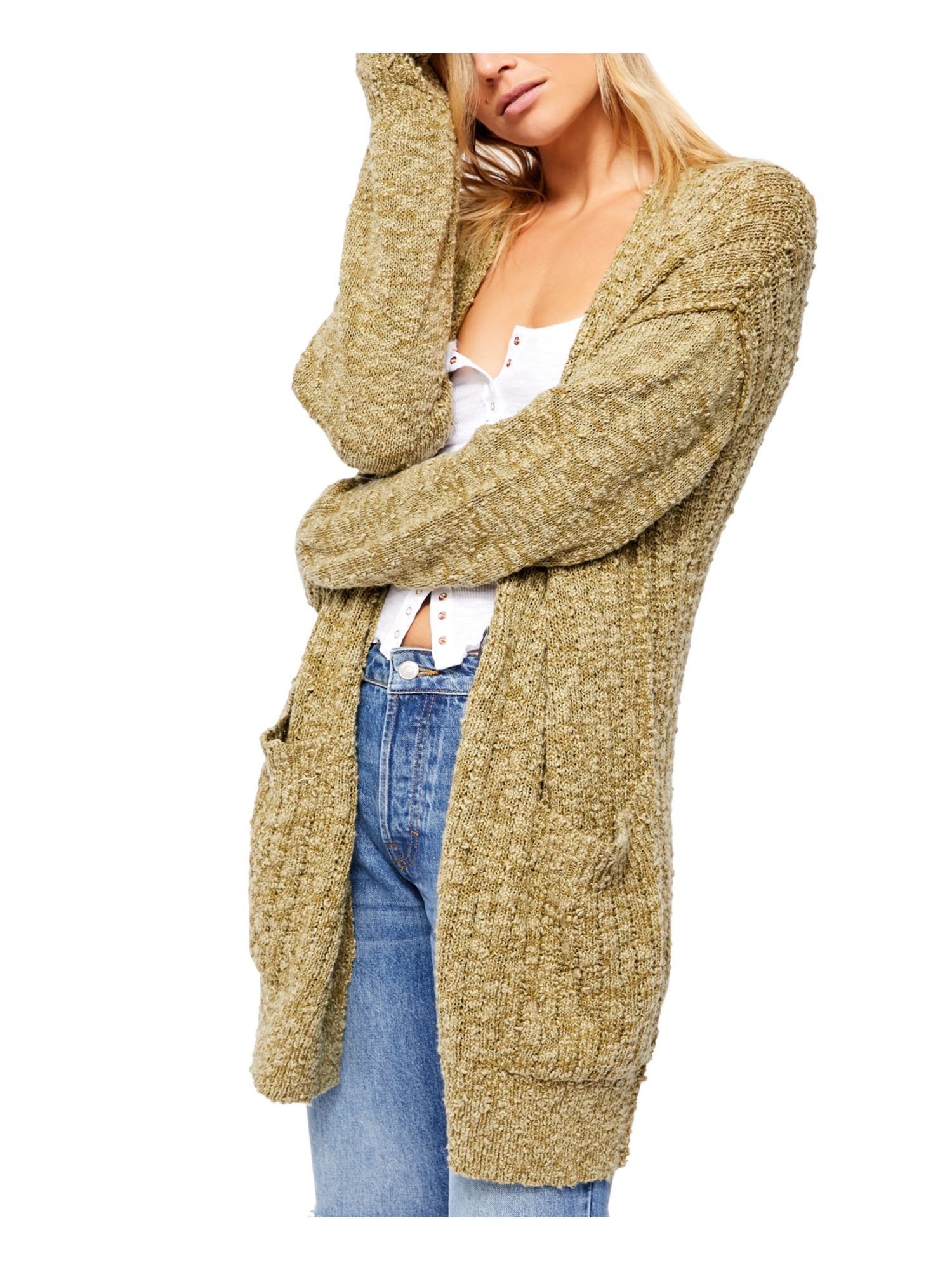 buttoned long cardigan