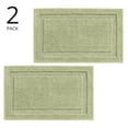 thumbnail image 2 of mDesign Non-Slip Microfiber Bathroom Rug, 21" x 34" - 2 Pack - Sage Green, 2 of 9