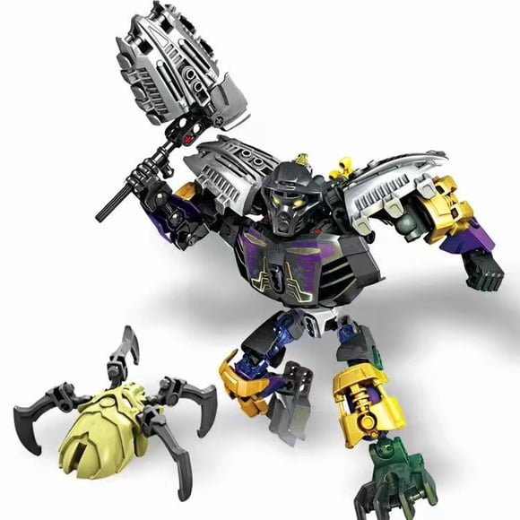 Xsz 70789 Biochemical Warrior Bioniclemask Light Bionicle Lava Monster Hunter Block Compatible Bionicle Toys Without Original Box