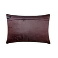 thumbnail image 6 of Plum Lumbar Pillow Cover, Solid Color Pintucks Lumbar Pillow Cover, 12x24 inch (30x60 cm) Lumbar Pillow Cover, Rectangle Silk Lumbar Pillow Cover, Modern Lumbar - Plum Stripe, 6 of 10