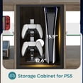 thumbnail image 4 of Bestier 63" TV Stand with 5 Storage and Cable Management, for PS5 for Living Room, Wash Grey, 4 of 7