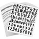 thumbnail image 1 of 1080 Pieces 15 Sheets Self Adhesive Vinyl Letter Numbers Stickers Black Waterproof Mailbox Numbers, 1 of 5