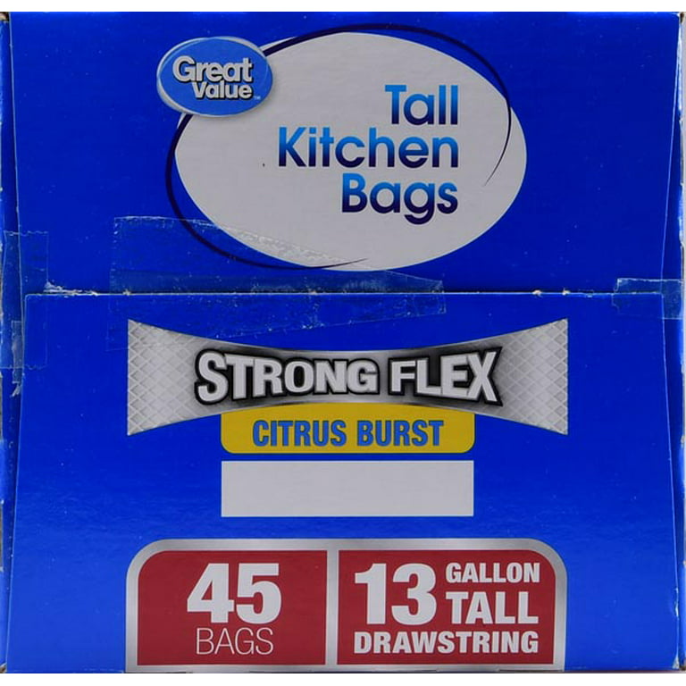 Hefty® Strong 13-Gallon Tall Kitchen Drawstring Trash Bags, 45 ct - Harris  Teeter