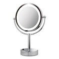 thumbnail image 6 of Ico Bath V9013 Volkano 10-7/8" W X 16" H Modern Circular Framed Makeup Mirror - Chrome, 6 of 7