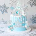 thumbnail image 3 of Decoraciones para Pastel Sunshuang 28 Piezas Tema Princesa de Hielo Invierno, 3 of 5