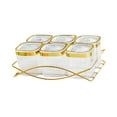 thumbnail image 2 of deevoka Serving Tray Storage Container Dessert Display for Cookies Sweets Chocolates 6 bowl transparent, 2 of 8