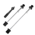 thumbnail image 3 of LOVIVER 2pcs Anti Theft Wheel Skewers Set Front / Rear Axle Aluminum Alloy Nut Steel Axle, 3 of 8