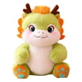 thumbnail image 2 of Precioso juguete de dragón del año 2024, mascota del dragón, muñeco suave y encantador adorno de dragón 2024 Verde, 2 of 9
