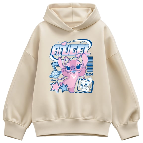 Lilo & Stitch - Angel Y2k - Women's Oversized Fleece Hoodie Sweatshirt