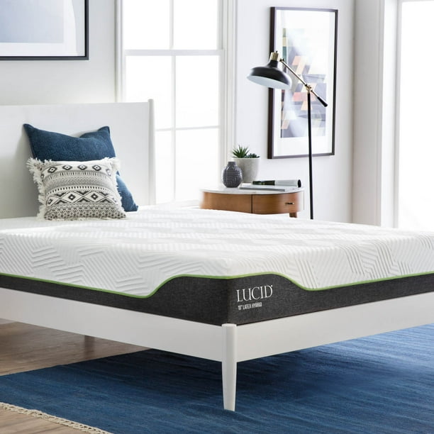 Lucid 10 In. Latex Hybrid Mattress - Walmart.com - Walmart.com