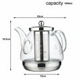 thumbnail image 5 of Induction Cooker Special Glass Teapot, Heat Resistant Borosilicate Glass Teapot With Stainless Steel Inner Filter,tea Kettle Stovetop Clear Glass Flower Teapot A, 5 of 5