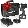 thumbnail image 2 of Brushless Cordless Drill Set with Case, Compact Electric Hand Drill with Rechargeable 20V Li-Ion Lithium Battery, 2 Speeds, More Power, Longer Battery Life, Memphis MX20D144, 2 of 9