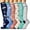 002 Multicolor, variant on Huuilaibazoo 6 Pack Compression Socks for Women and Men Circulation-Best Support for Medical, Running,Nursing,Athletic