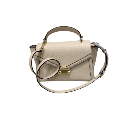 Michael Kors Whitney Medium Color-Block and Signature Logo Shoulder Bag-Creme Pale