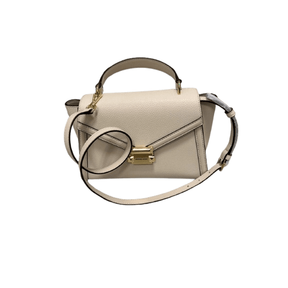 Michael Kors Whitney Medium Color-Block and Signature Logo Shoulder Bag-Creme Pale