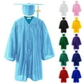 thumbnail image 3 of ZACPNCV Shiny Child Graduation Cap Gown Tassel and 2025 Charm Set Kindergarten Graduation and Kids Preschool Light Blue 3-4 Years, 3 of 3