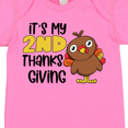 thumbnail image 4 of Inktastic It's My 2nd Thanksgiving Cute Turkey Boys or Girls Baby Bodysuit, 4 of 5