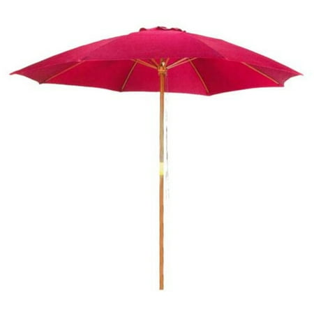 Home And Garden Hgc 9 Ft Wooden Outdoor Market Patio Umbrella