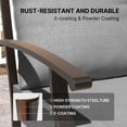 thumbnail image 5 of Gotland 14 Piece Outdoor Dining Set, Metal Outdoor Table and Chairs with X-Shaped Legs 1.5" Umbrella Hole, Patio Furniture Set with Waterproof Cushions,for Backyard Deck,Gray, 5 of 7