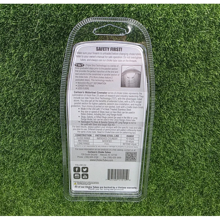 Carlson Cremator Ported Choke Tube Beretta Benelli Mobil 12GA MR